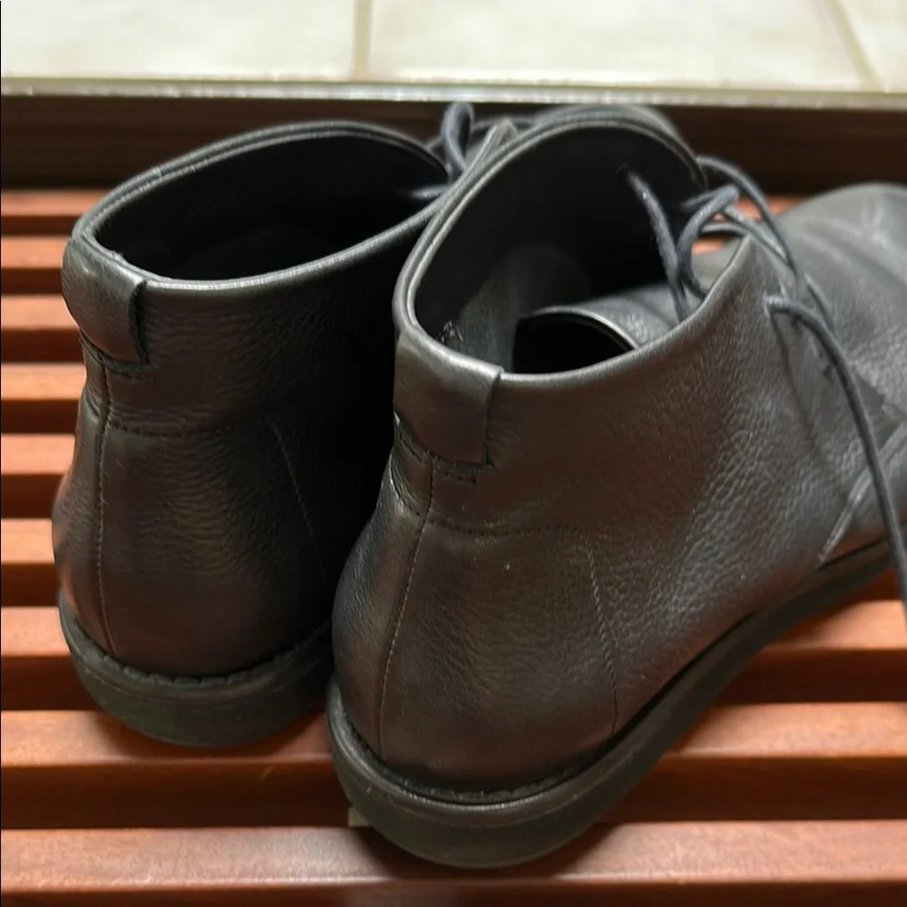 Vince Mens Black Leather Chuka Boots - Picture 4 of 8